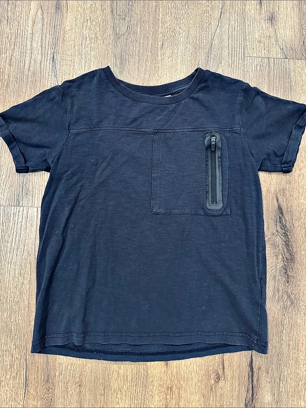 name it Black Short Sleeve Pocket Tee
